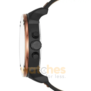 Alternative view of Diesel Men’s Quartz Black Leather Strap Black Dial 57mm (Four Time Zone) Watch DZ7400