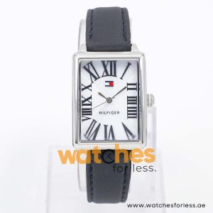 Tommy Hilfiger Women’s Quartz Black Leather Strap White Mother Of Pearl Dial 27mm Watch 1780976 UAE DUBAI AJMAN SHARJAH ABU DHABI RAS AL KHAIMA UMM UL QUWAIN ALAIN FUJAIRAH