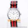 Tommy Hilfiger Women’s Quartz Black & Red Nylon Strap White Dial 40mm Watch 2173141408