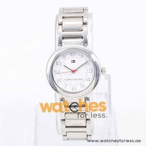 Tommy Hilfiger Women’s Quartz Silver Stainless Steel White Dial 28mm Watch 1780723 UAE DUBAI AJMAN SHARJAH ABU DHABI RAS AL KHAIMA UMM UL QUWAIN ALAIN FUJAIRAH