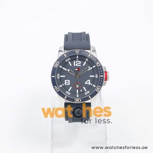 Tommy Hilfiger Men’s Quartz Grey Silicone Strap Grey Dial 42mm Watch 1790849 UAE DUBAI AJMAN SHARJAH ABU DHABI RAS AL KHAIMA UMM UL QUWAIN ALAIN FUJAIRAH