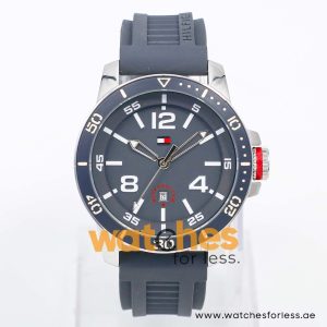 Tommy Hilfiger Men’s Quartz Grey Silicone Strap Grey Dial 42mm Watch 1790849 UAE DUBAI AJMAN SHARJAH ABU DHABI RAS AL KHAIMA UMM UL QUWAIN ALAIN FUJAIRAH