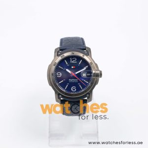 Tommy Hilfiger Men’s Quartz Dark Blue Leather Strap Blue Dial 48mm Watch 1790895 UAE DUBAI AJMAN SHARJAH ABU DHABI RAS AL KHAIMA UMM UL QUWAIN ALAIN FUJAIRAH