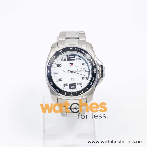 Tommy Hilfiger Men’s Quartz Silver Stainless Steel White Dial 46mm Watch 1790856