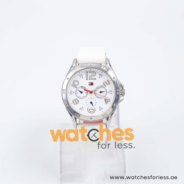 Tommy Hilfiger Women’s Quartz White Silicone Strap White Dial 40mm Watch 1781173 UAE DUBAI AJMAN SHARJAH ABU DHABI RAS AL KHAIMA UMM UL QUWAIN ALAIN FUJAIRAH