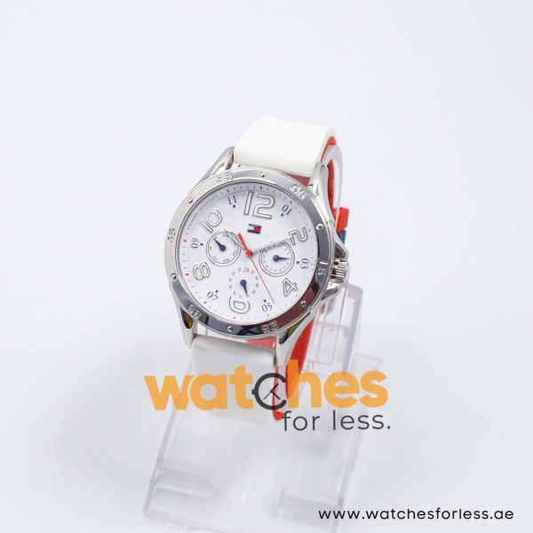 Tommy Hilfiger Women’s Quartz White Silicone Strap White Dial 40mm Watch 1781173 UAE DUBAI AJMAN SHARJAH ABU DHABI RAS AL KHAIMA UMM UL QUWAIN ALAIN FUJAIRAH