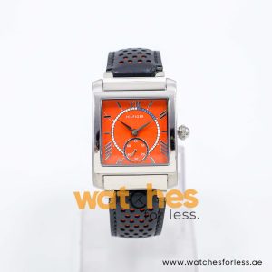 Tommy Hilfiger Men’s Quartz Black & Orange Leather Strap Orange Dial 32mm Watch 1790429 UAE DUBAI AJMAN SHARJAH ABU DHABI RAS AL KHAIMA UMM UL QUWAIN ALAIN FUJAIRAH