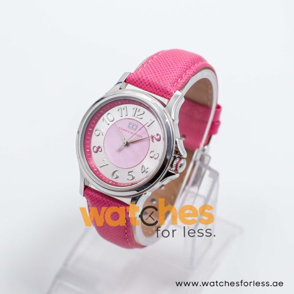 Tommy Hilfiger Women’s Quartz Pink Leather Strap Pink & Silver Dial 36mm Watch 1113140920 UAE DUBAI AJMAN SHARJAH ABU DHABI RAS AL KHAIMA UMM UL QUWAIN ALAIN FUJAIRAH