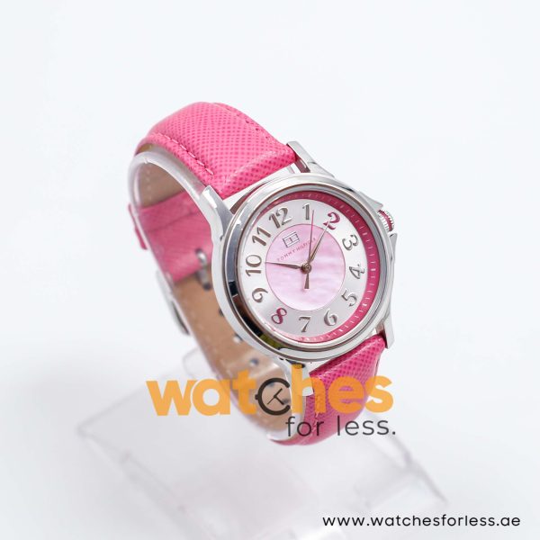 Tommy Hilfiger Women’s Quartz Pink Leather Strap Pink & Silver Dial 36mm Watch 1113140920 UAE DUBAI AJMAN SHARJAH ABU DHABI RAS AL KHAIMA UMM UL QUWAIN ALAIN FUJAIRAH