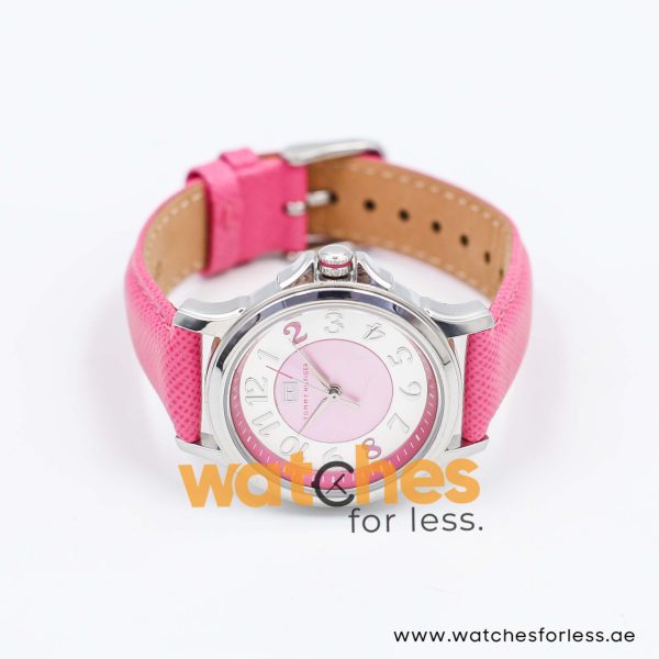 Tommy Hilfiger Women’s Quartz Pink Leather Strap Pink & Silver Dial 36mm Watch 1113140920 UAE DUBAI AJMAN SHARJAH ABU DHABI RAS AL KHAIMA UMM UL QUWAIN ALAIN FUJAIRAH