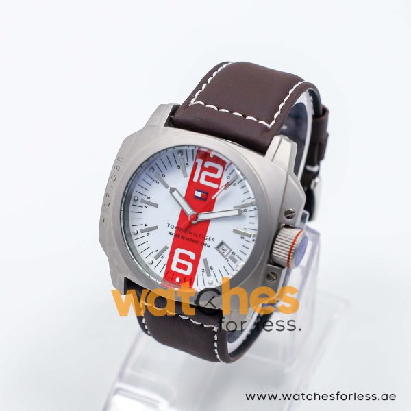 Tommy Hilfiger Men’s Quartz Dark Brown Leather Strap Red & White Dial 50mm Watch 1710202 Tommy Hilfiger Men’s Quartz Dark Brown Leather Strap Red & White Dial 50mm Watch 1710202 UAE DUBAI AJMAN SHARJAH ABU DHABI RAS AL KHAIMA UMM UL QUWAIN ALAIN FUJAIRAH