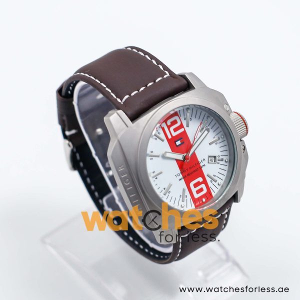 Tommy Hilfiger Men’s Quartz Dark Brown Leather Strap Red & White Dial 50mm Watch 1710202 Tommy Hilfiger Men’s Quartz Dark Brown Leather Strap Red & White Dial 50mm Watch 1710202 UAE DUBAI AJMAN SHARJAH ABU DHABI RAS AL KHAIMA UMM UL QUWAIN ALAIN FUJAIRAH