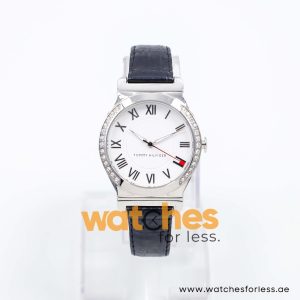 Tommy Hilfiger Women’s Quartz Black & White Leather Strap White Dial 35mm Watch 1780934 UAE DUBAI AJMAN SHARJAH ABU DHABI RAS AL KHAIMA UMM UL QUWAIN ALAIN FUJAIRAH