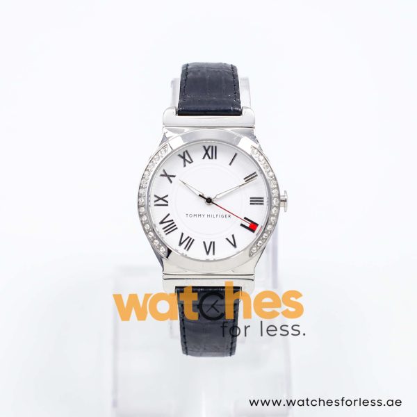 Tommy Hilfiger Women’s Quartz Black & White Leather Strap White Dial 35mm Watch 1780934 UAE DUBAI AJMAN SHARJAH ABU DHABI RAS AL KHAIMA UMM UL QUWAIN ALAIN FUJAIRAH