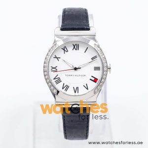 Tommy Hilfiger Women’s Quartz Black & White Leather Strap White Dial 35mm Watch 1780934 UAE DUBAI AJMAN SHARJAH ABU DHABI RAS AL KHAIMA UMM UL QUWAIN ALAIN FUJAIRAH