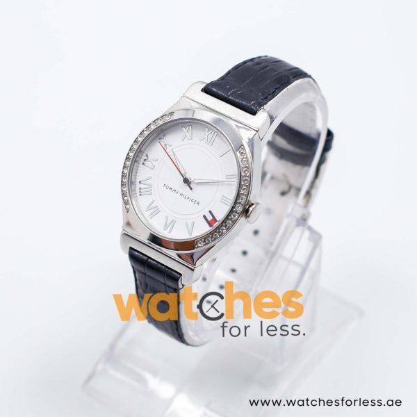 Tommy Hilfiger Women’s Quartz Black & White Leather Strap White Dial 35mm Watch 1780934 UAE DUBAI AJMAN SHARJAH ABU DHABI RAS AL KHAIMA UMM UL QUWAIN ALAIN FUJAIRAH