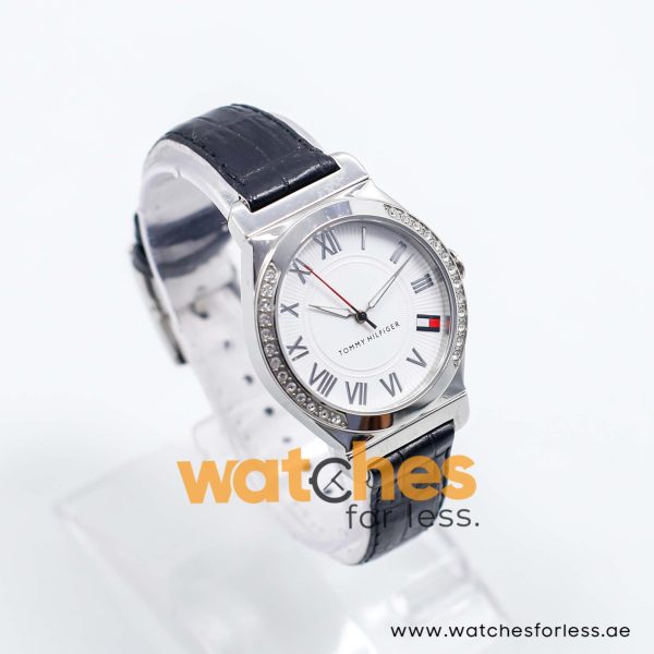 Tommy Hilfiger Women’s Quartz Black & White Leather Strap White Dial 35mm Watch 1780934 UAE DUBAI AJMAN SHARJAH ABU DHABI RAS AL KHAIMA UMM UL QUWAIN ALAIN FUJAIRAH