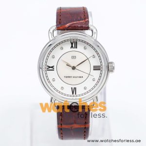 Tommy Hilfiger Women’s Quartz Dark Brown Leather Strap White Mother Of Pearl Dial 39mm Watch 1780897 UAE DUBAI AJMAN SHARJAH ABU DHABI RAS AL KHAIMA UMM UL QUWAIN ALAIN FUJAIRAH