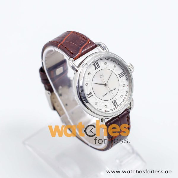 Tommy Hilfiger Women’s Quartz Dark Brown Leather Strap White Mother Of Pearl Dial 39mm Watch 1780897 UAE DUBAI AJMAN SHARJAH ABU DHABI RAS AL KHAIMA UMM UL QUWAIN ALAIN FUJAIRAH