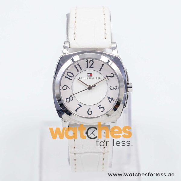 Tommy Hilfiger Women’s Quartz White Leather Strap White Dial 32mm Watch 1780875/1 UAE DUBAI AJMAN SHARJAH ABU DHABI RAS AL KHAIMA UMM UL QUWAIN ALAIN FUJAIRAH