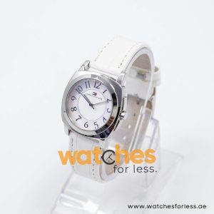 Tommy Hilfiger Women’s Quartz White Leather Strap White Dial 32mm Watch 1780875/1 UAE DUBAI AJMAN SHARJAH ABU DHABI RAS AL KHAIMA UMM UL QUWAIN ALAIN FUJAIRAH