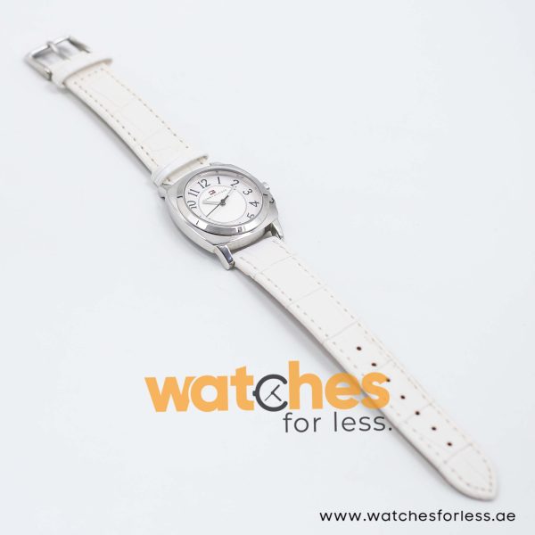 Tommy Hilfiger Women’s Quartz White Leather Strap White Dial 32mm Watch 1780875/1 UAE DUBAI AJMAN SHARJAH ABU DHABI RAS AL KHAIMA UMM UL QUWAIN ALAIN FUJAIRAH