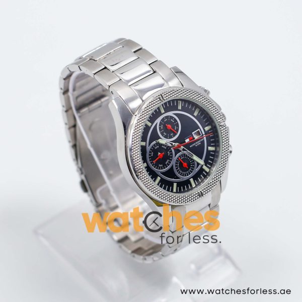 Tommy Hilfiger Men’s Quartz Silver Stainless Steel Black Dial 41mm Watch F90336 UAE DUBAI AJMAN SHARJAH ABU DHABI RAS AL KHAIMA UMM UL QUWAIN ALAIN FUJAIRAH