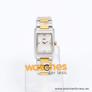 Lacoste Women’s Quartz Two Tone Stainless Steel Silver Dial 24mm Watch 2000339 UAE DUBAI AJMAN SHARJAH ABU DHABI RAS AL KHAIMA UMM UL QUWAIN ALAIN FUJAIRAH