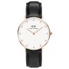 Daniel Wellington Women’s Quartz Black Leather Strap White Dial 34mm Watch 0951DW UAE DUBAI AJMAN SHARJAH ABU DHABI RAS AL KHAIMA UMM UL QUWAIN ALAIN FUJAIRAH