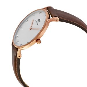 Daniel Wellington Women’s Quartz Brown Leather Strap White Dial 34mm Watch 0950DW UAE DUBAI AJMAN SHARJAH ABU DHABI RAS AL KHAIMA UMM UL QUWAIN ALAIN FUJAIRAH