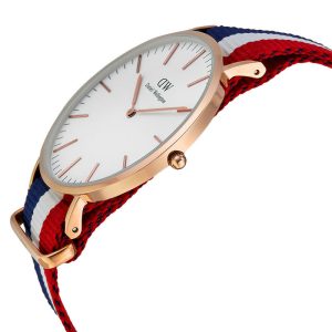 Daniel Wellington Men’s Quartz Multi Color Nylon Strap White Dial 40mm Watch 0103DW UAE DUBAI AJMAN SHARJAH ABU DHABI RAS AL KHAIMA UMM UL QUWAIN ALAIN FUJAIRAH