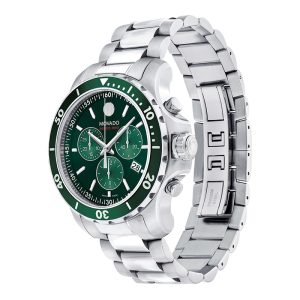 Movado Men’s Swiss Made Quartz Silver Stainless Steel Green Dial 42mm Watch 2600179 UAE DUBAI AJMAN SHARJAH ABU DHABI RAS AL KHAIMA UMM UL QUWAIN ALAIN FUJAIRAH