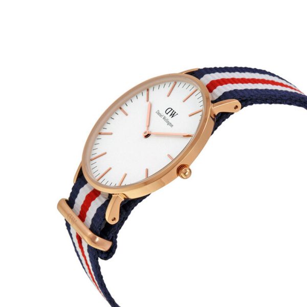 Daniel Wellington Women’s Quartz Multi Nylon Strap White Dial 36mm Watch 0502DW UAE DUBAI AJMAN SHARJAH ABU DHABI RAS AL KHAIMA UMM UL QUWAIN ALAIN FUJAIRAH