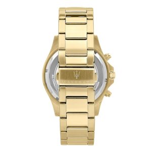 Maserati Men’s Quartz Gold Stainless Steel Gold Dial 44mm Watch R8873640005 UAE DUBAI AJMAN SHARJAH ABU DHABI RAS AL KHAIMA UMM UL QUWAIN ALAIN FUJAIRAH