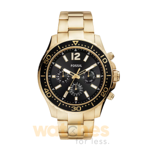 Fossil Men’s Quartz Gold Stainless Steel Black Dial 48mm Watch BQ2599 UAE DUBAI AJMAN SHARJAH ABU DHABI RAS AL KHAIMA UMM UL QUWAIN ALAIN FUJAIRAH