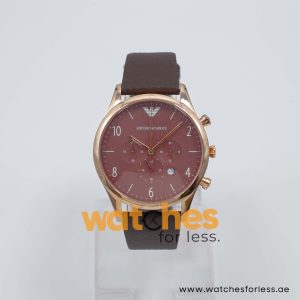 Emporio Armani Men’s Quartz Brown Leather Strap Brown Dial 43mm Watch AR1890/2 UAE DUBAI AJMAN SHARJAH ABU DHABI RAS AL KHAIMA UMM UL QUWAIN ALAIN FUJAIRAH