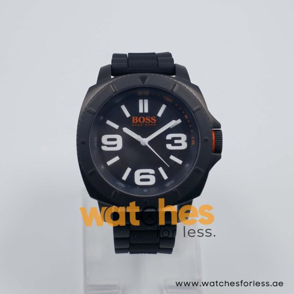 Hugo Boss Men’s Quartz Black Silicone Strap Black Dial 50mm Watch 1513106/1 UAE DUBAI AJMAN SHARJAH ABU DHABI RAS AL KHAIMA UMM UL QUWAIN ALAIN FUJAIRAH