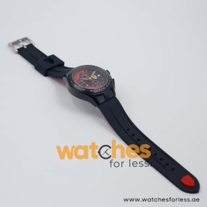 Ferrari Men’s Quartz Black Silicone Strap Black Dial 45mm Watch 0830077