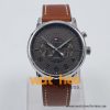 Tommy Hilfiger Men’s Quartz Brown Leather Strap Grey Dial 44mm Watch 1791083 UAE DUBAI AJMAN SHARJAH ABU DHABI RAS AL KHAIMA UMM UL QUWAIN ALAIN FUJAIRAH