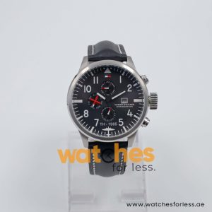 Tommy Hilfiger Men’s Quartz Black Leather Strap Black Dial 46mm Watch 1790683/1 UAE DUBAI AJMAN SHARJAH ABU DHABI RAS AL KHAIMA UMM UL QUWAIN ALAIN FUJAIRAH