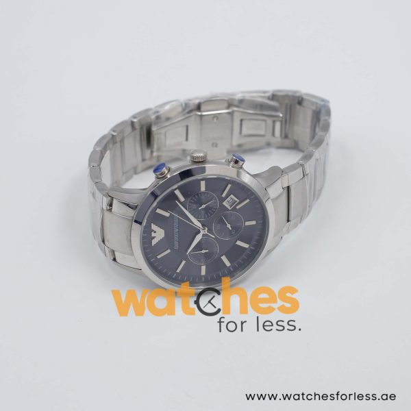 Emporio Armani Men’s Quartz Silver Stainless Steel Blue Dial 43mm Watch AR2448/1 UAE DUBAI AJMAN SHARJAH ABU DHABI RAS AL KHAIMA UMM UL QUWAIN ALAIN FUJAIRAH