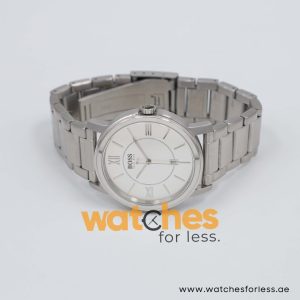 Hugo Boss Men’s Quartz Silver Stainless Steel Silver Sunray Dial 40mm Watch 1512387 UAE DUBAI AJMAN SHARJAH ABU DHABI RAS AL KHAIMA UMM UL QUWAIN ALAIN FUJAIRAH