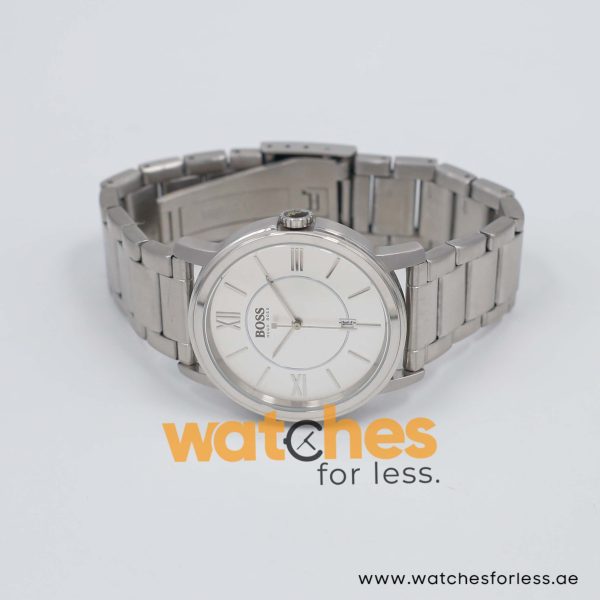 Hugo Boss Men’s Quartz Silver Stainless Steel Silver Sunray Dial 40mm Watch 1512387 UAE DUBAI AJMAN SHARJAH ABU DHABI RAS AL KHAIMA UMM UL QUWAIN ALAIN FUJAIRAH