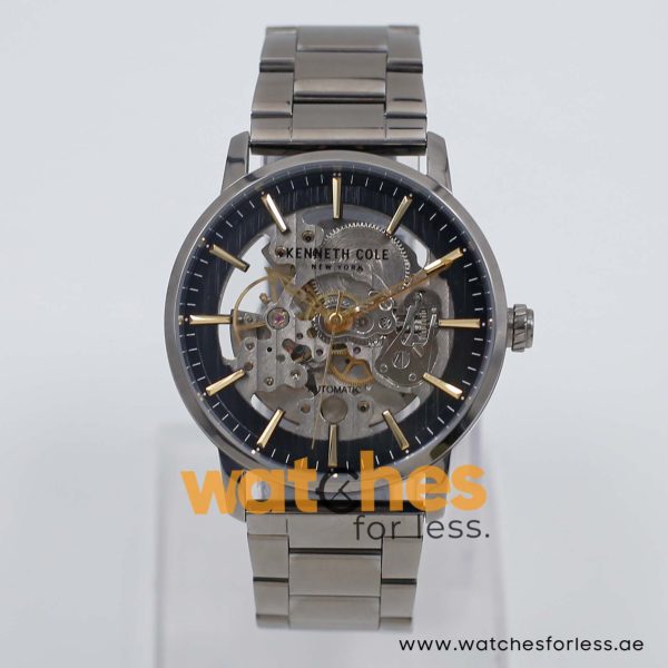 Kenneth Cole Men’s Automatic Gunmetal Stainless Steel Black Skeleton Dial 42mm Watch KC50112004 UAE DUBAI AJMAN SHARJAH ABU DHABI RAS AL KHAIMA UMM UL QUWAIN ALAIN FUJAIRAH