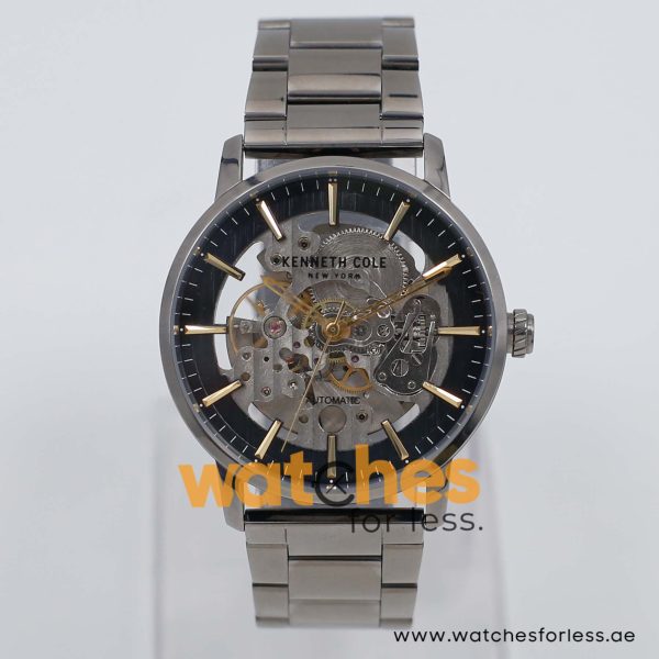 Kenneth Cole Men’s Automatic Gunmetal Stainless Steel Black Skeleton Dial 42mm Watch KC50112004 UAE DUBAI AJMAN SHARJAH ABU DHABI RAS AL KHAIMA UMM UL QUWAIN ALAIN FUJAIRAH