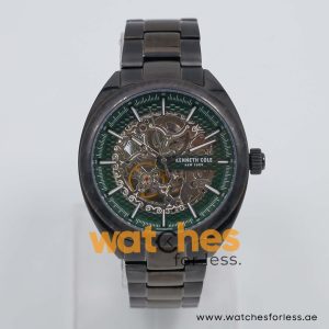 Kenneth Cole Men’s Automatic Black Stainless Steel Green Skeleton Dial 45mm Watch KC50064004 UAE DUBAI AJMAN SHARJAH ABU DHABI RAS AL KHAIMA UMM UL QUWAIN ALAIN FUJAIRAH