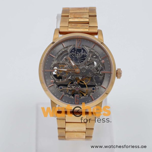 Kenneth Cole Men’s Automatic Rose Gold Stainless Steel Grey Skeleton Dial 43mm Watch KC6888J/1 UAE DUBAI AJMAN SHARJAH ABU DHABI RAS AL KHAIMA UMM UL QUWAIN ALAIN FUJAIRAH