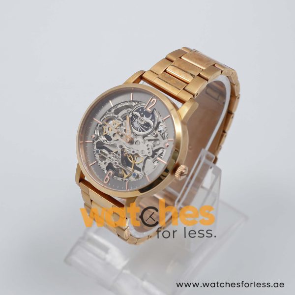 Kenneth Cole Men’s Automatic Rose Gold Stainless Steel Grey Skeleton Dial 43mm Watch KC6888J/1