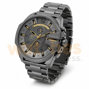 Diesel Men’s Quartz Grey Stainless Steel Grey Dial 52mm (Four Time zone) Watch DZ4466