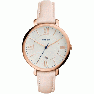 Fossil Women’s Quartz Pink Leather Strap White Dial 36mm Watch ES3988 (Without Tag)